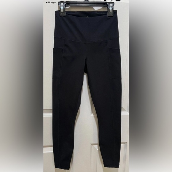 90 Degree by Reflex Women’s High Waist Ankle Leggings Black Size Large - Picture 1 of 6